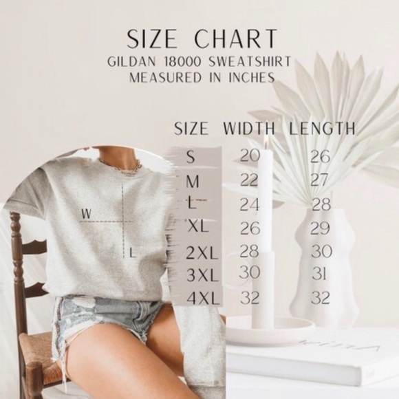 Galentine’s Gang Boho Hearts Valentine’s Day Matching Friends White Crewneck - Picture 3 of 4